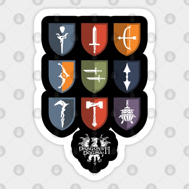 Dragon's Dogma 2 Classes Sticker by mono_terace